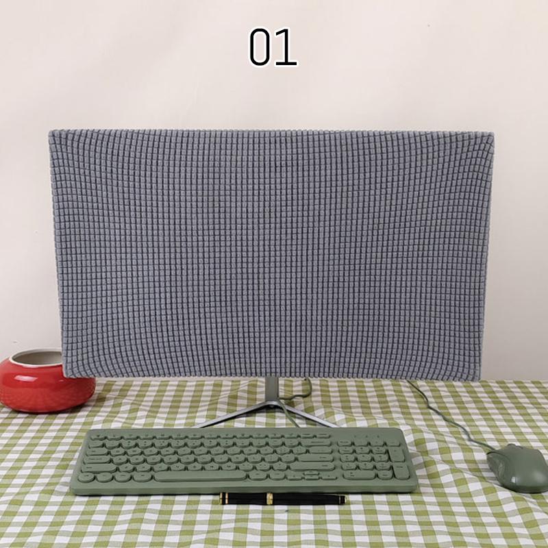

For 27inch Computer Monitor Dust Cover Sleeve Case Solid Color Elastic Home Office Computer Desktop Screen Protector Covers