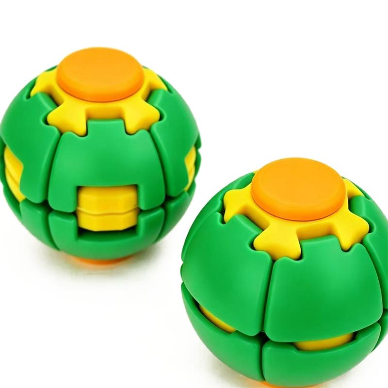3D-gedruckter Fingerspitzen-Spin-Fidget-Ball Druckklick-Verformungsspielzeug Multifunktionaler sensorischer Stressabbau für Zuhause Büro Außenbereich