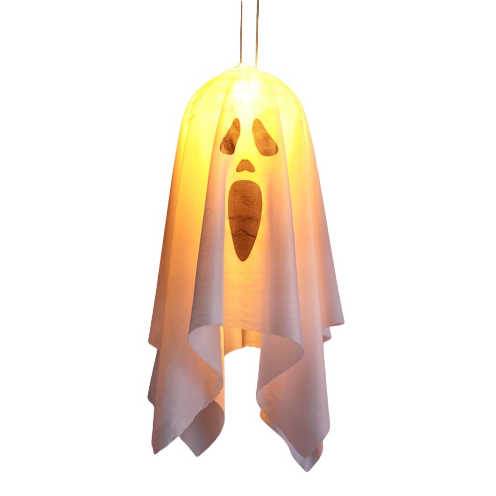 Cute Flying Ghost Light Halloween Hanging Light Up Ghost Spooky Ghost Halloween Decor with Lights Halloween Party Decoration