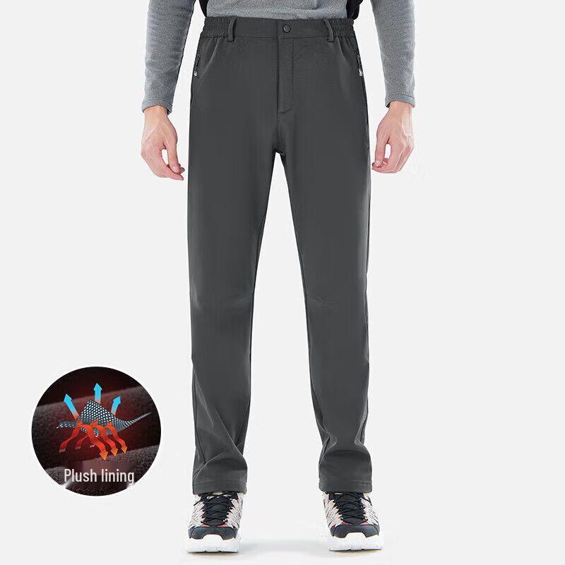 TECTOP Fleece Lined Windproof Softshell Hiking Pants M