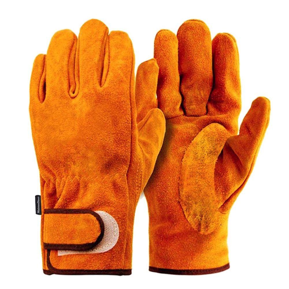 

Wear-resistant Leather Working Gloves Non-Slip Safety Gloves Safety Protection L