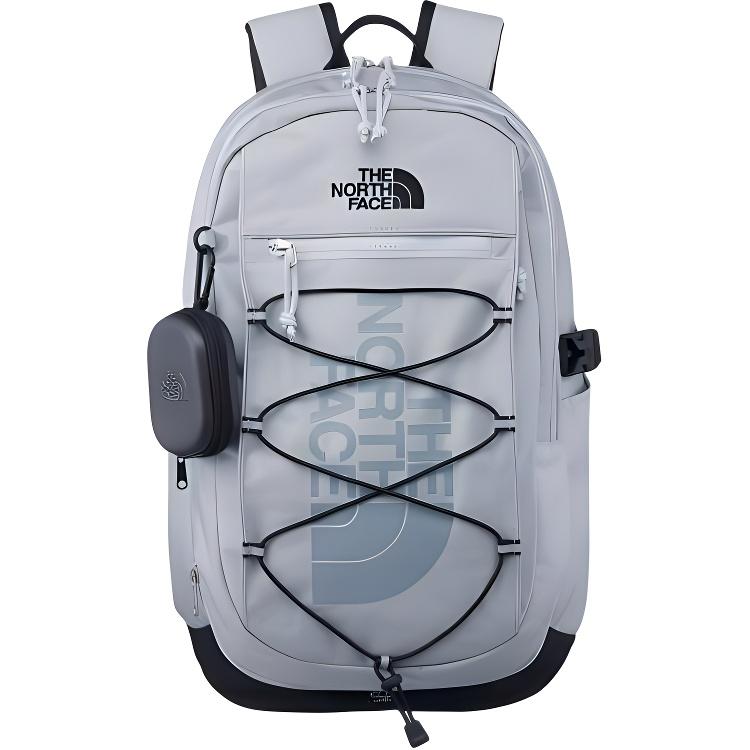 

The North Face 30L Casual Sports Zipper Closure Backpack Outdoor Bag Men Backpack Gray NM2DR00K Gray