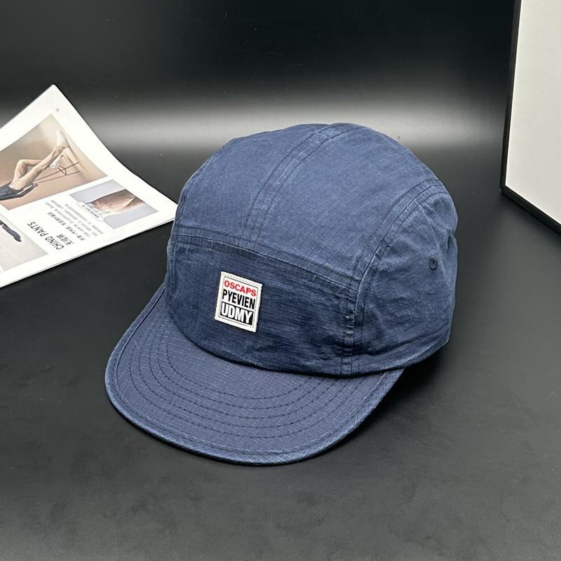 Patch Label Five-piece Short-brimmed Baseball Cap for Men and Women, Simple Casual and Versatile Sunshade Cap, New Spring and Summer Models