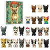 2D Plane Box With 24 Double-sided Printed PendantsChristmas Pet Dog Advent Calendar BlindBox Christmas Tree Decoration Acrylic Pendant