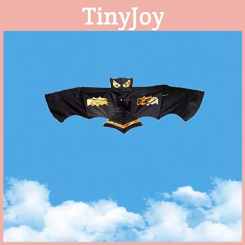 Large Triangle Bat Kite With Handcrafted Grid Fabric For Kids And Adults