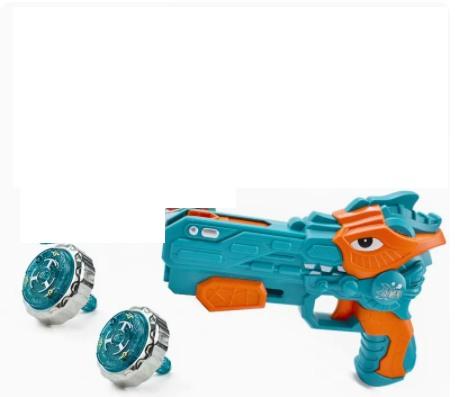 Dinosaur Gyro Gun Children'S Toy Parent-Child Interaction Meeting Luminous Alloy Battle Gyro Battle Plate Gift
