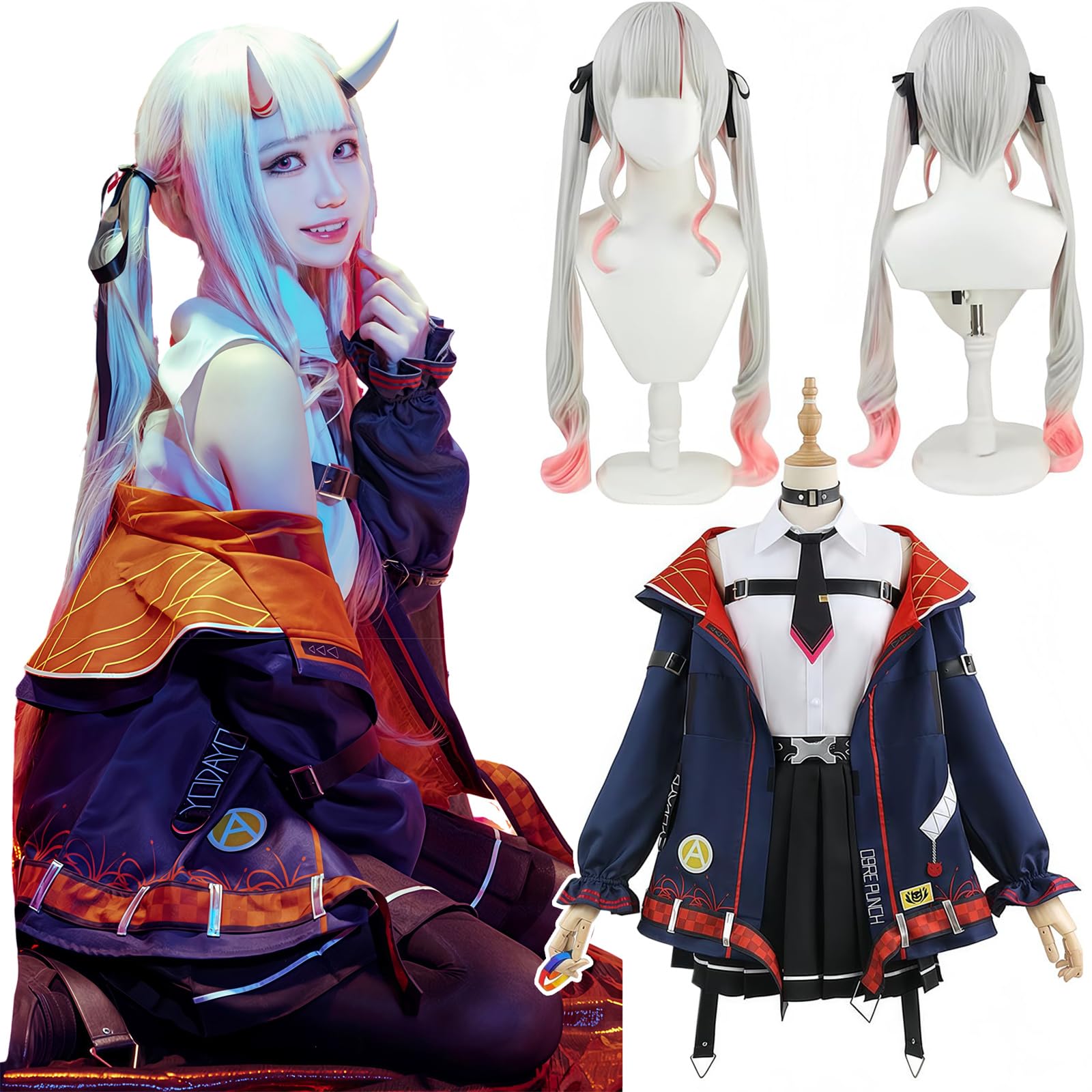 

VTuber Косплей Накири Аямэ Косплей Костюм VTuber Косплей Накири Аямэ Косплей Костюм Ёсан Виртуальный Ютубер VTuber Косплей Hololive [NOKIJP]