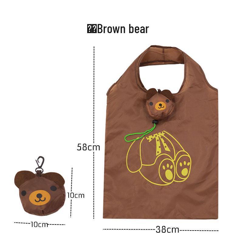 Eco-friendly Foldable Cartoon Animal Tote Bag