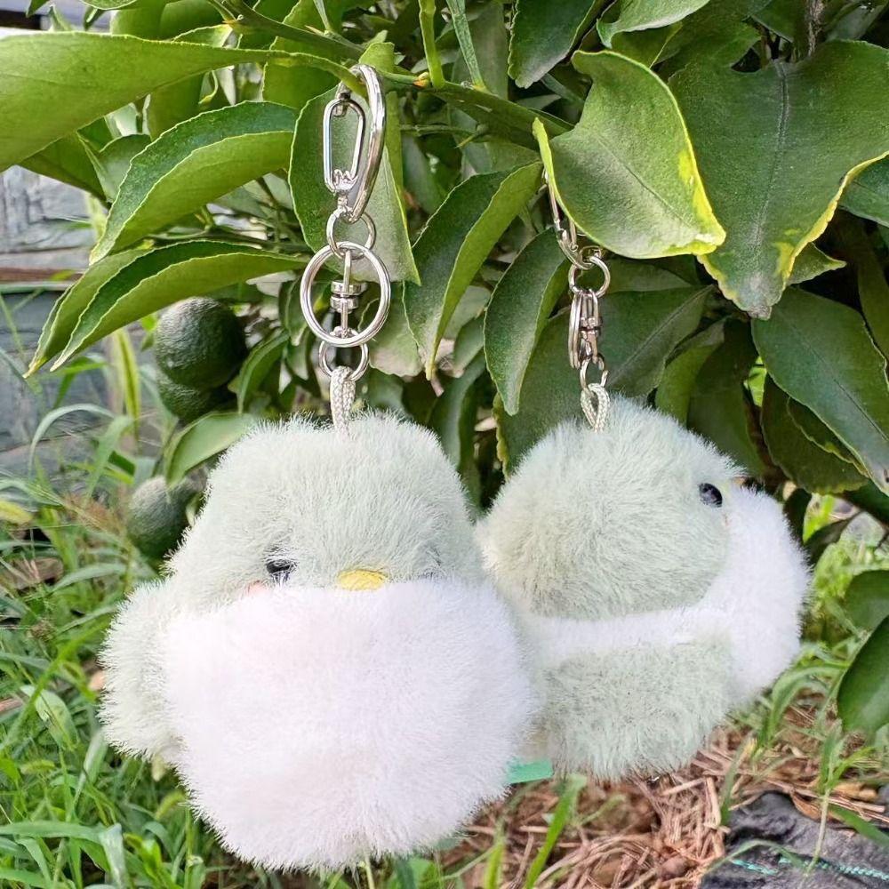 JinYoung Jackson GOT7 Plush Keychain Key Ring Bird Key Ring Cartoon Bird Plush Pendant Kids Toy