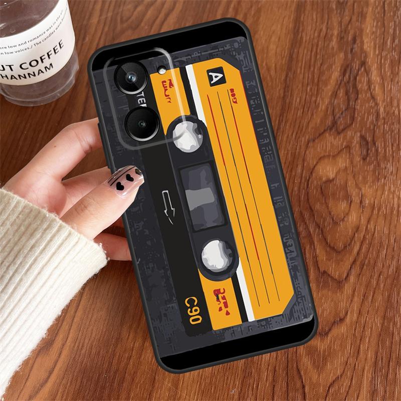 

Retro VHS Tape For Realme 15 14 11 12 13 Pro Plus C35 C71 C75 C65 C55 C63 C61 C53 C51 C67 GT6 GT7 Pro Case Realme 14 Pro Plus