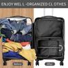 5/8pc Set Compression Packing Cube Extensible Waterproof Organizer Bags for Travel Suitcase Clothing Luggage Sorting W/ Shoe Bag