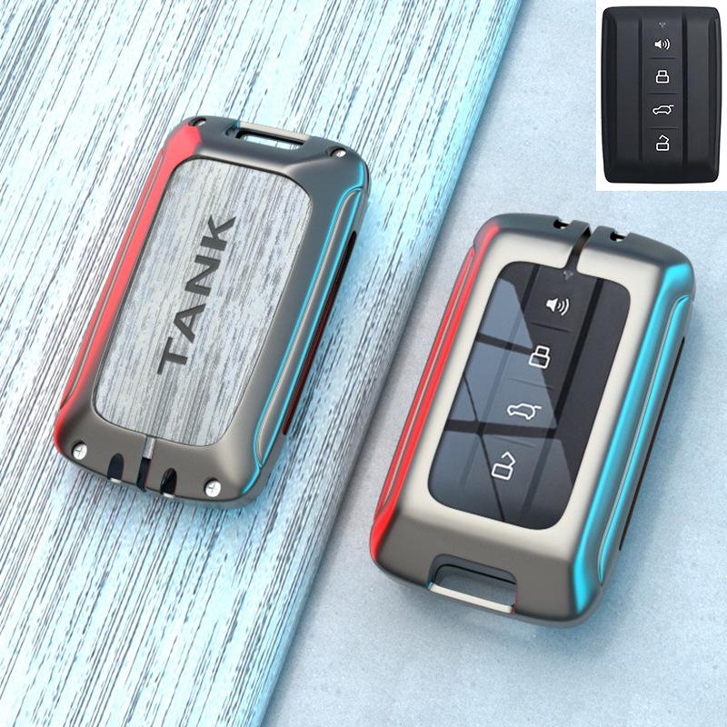 

Tank 300 Key Case: Iron Man Shell Buckle, Cyber Style for Men & Women.