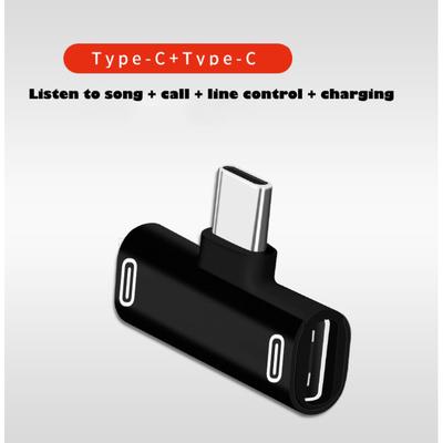 Dual Typ C USB-C Kopfhörer Audio Lade Ladegerät Adapter Splitter Konverter für 6