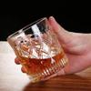 360ml Retro Wine Cup Wholesale Solid Color Relief Cup Drinkware Whiskey Glass Bar Classical Cocktail Crystal Glass Beer Cup