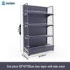 Multifunctional Gray Display Rack for Convenience Stores – Single/Double-Sided Snack Storage Shelf