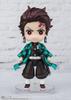 TAMASHII NATIONS Figuarts Mini Demon Slayer: Kimetsu No Yaiba Tanjiro Kamado Water Breathing, Approximately 90mm, PVC & ABS Painted Action Figure
