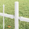 Garden Fence Woerden White 170 x 165 cm Powder Coated Steel