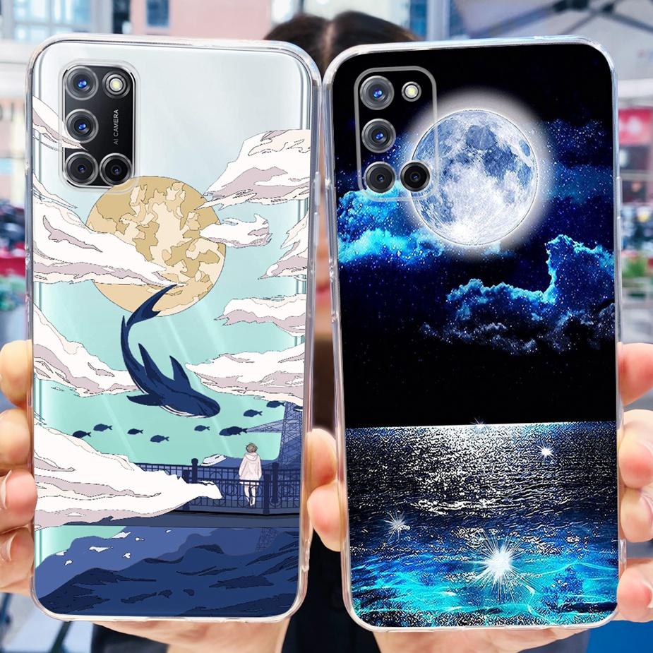 For Oppo A52 A72 A92 Case Cute Fashion Painted Cover Clear Silicone Phone Cases For Oppo A72 A 52 92 OppoA52 OppoA72 Soft Fundas