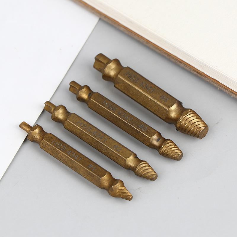 4/5 Stück Mehrzahn-Extraktorbohrer Gebrochener Beschädigter Schraubenextraktor Bohrer Speed Out Bolzenextraktor Bolzenbolzenentferner Werkzeuge