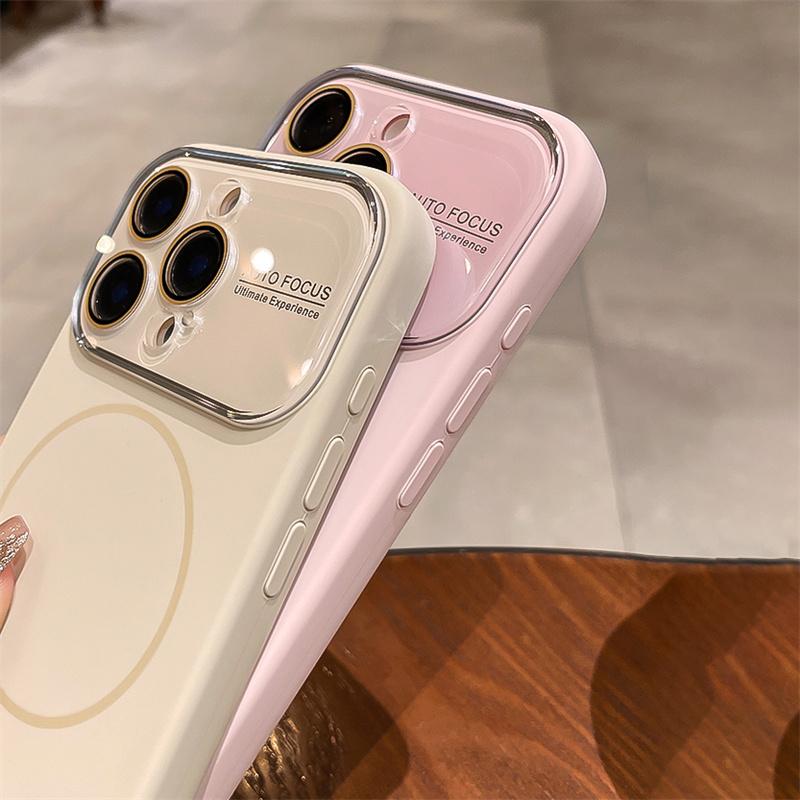For iPhone 17 Pro Max Screen Protector Case, for iPhone 17 Phone Case 16 15 14 Magnetic Liquid Silicone Cover with Shockproof