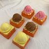 Anxiety Relief Ice Cream Bread Squeeze Toy Creative Slow Rebound Fidget Toy  Office Desk Toy