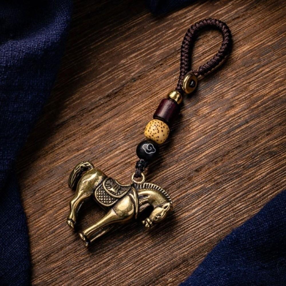 Copper Zodiac Horse Lucky Pendant Pendant Decoration Women Men Bag Charm