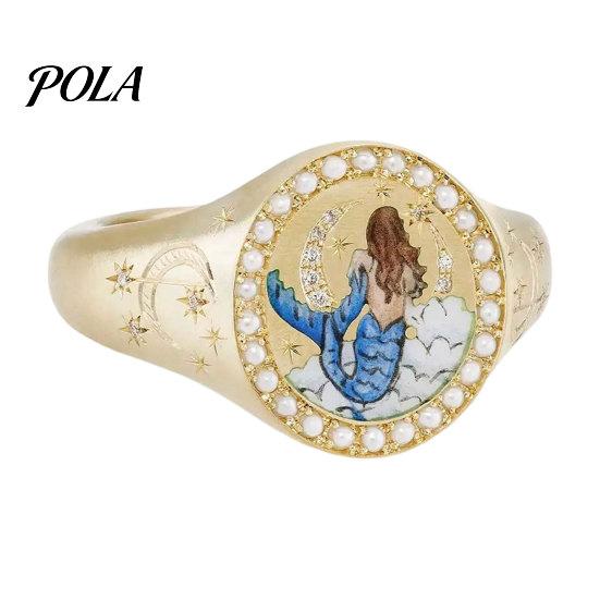 Exquisite Ring Finger Ring, Butterfly Heart Rabbit Pattern Band, Electroplated Technology for Lover Daily Wear Accessories Fine Workmanship