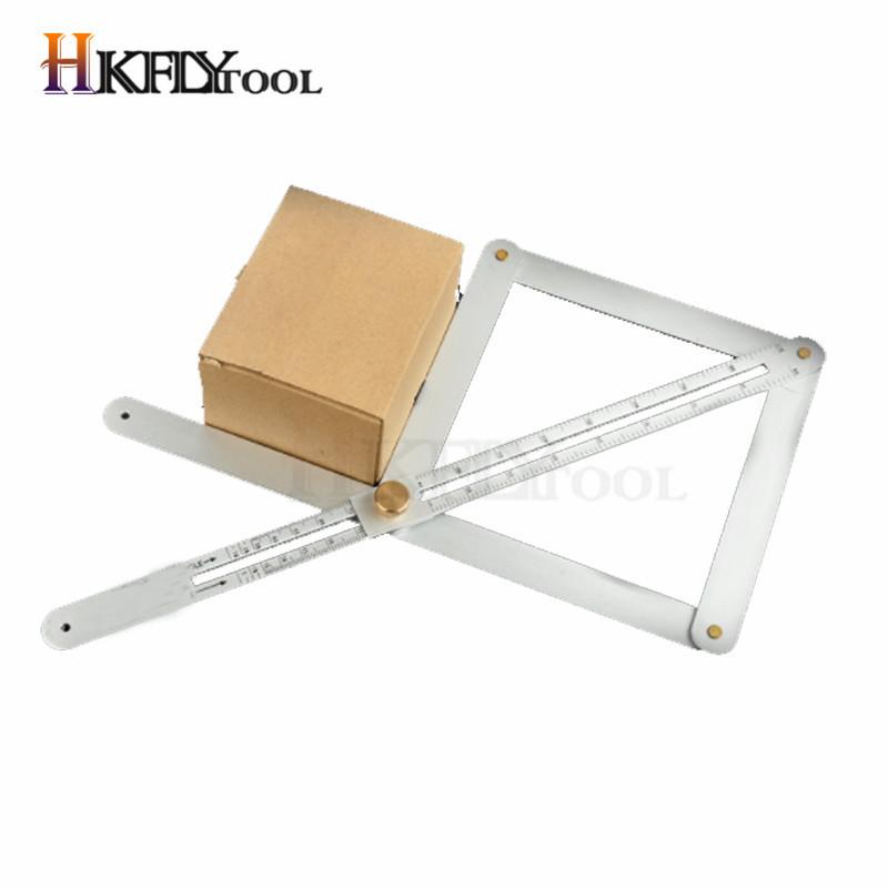 

Bevel & Corner Protractor, for Multi Angle Measurement Tool for Woodworking Goniometer Square Ruler Digital Angle Meter