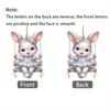 1pc New Cute Bunny Holiday Pendant, Car Decoration Pendant, Easter Pendant,suitable for Easter and Party Decoration,bag Pendant