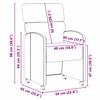 Dining Chairs with Casters 2 pcs Black 58 x 65 x 98 cm