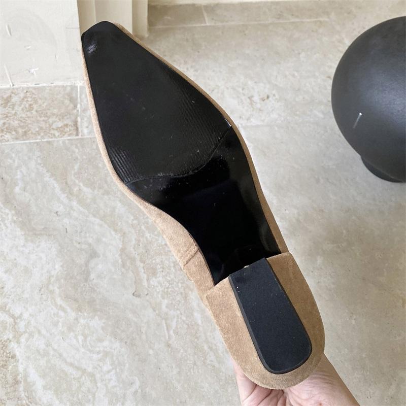 Eilyken Side Zipper Women Ankle Boots Casual Low Heels Shoes Autumn Winter Pointed Toe Chelsea Booties