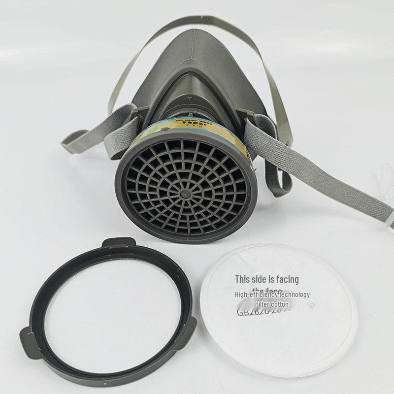 3300 Gas Mask for Organic Gases with Activated Carbon - Half Face Protection for Mining, Welding, and Spraying