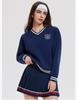 Women's Long Sleeve College Style Hoodie - Winter Running Loose Fit Top