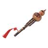 Chinese Handmade Black Bamboo Hulusi Gourd Cucurbit Flute Ethnic Musical Instrument Key of C with