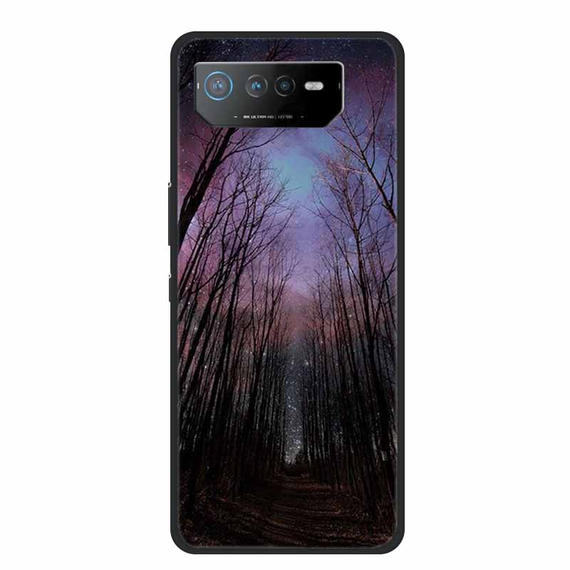 Phone Case For Asus ROG Phone 6D Ultimate Back Cover Case Black TPU Silicone Soft Coque For Asus ROG Phone 6 Pro Case Phone6 Pro