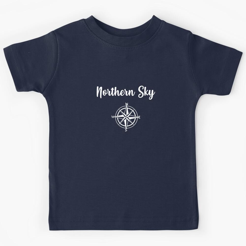 northern sky white Kids T-Shirt 160