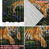 Flat Printing Happy Valentine Day Window Curtains Leopard Rainforest Digital Printed Polyester Drapes Holiday Curtain Set Of 2 Made Washable