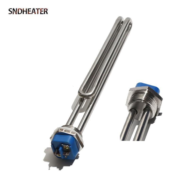 SNDHEATER 220V-240V Solar Stainless Steel Resistance TEN for Water NPT 1  Thread Tank Heating Element 2500W 3500W 4500W 5500W 1.65KW 200mm