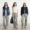 Elva' Island Women's High-Waisted Straight Casual Trousers