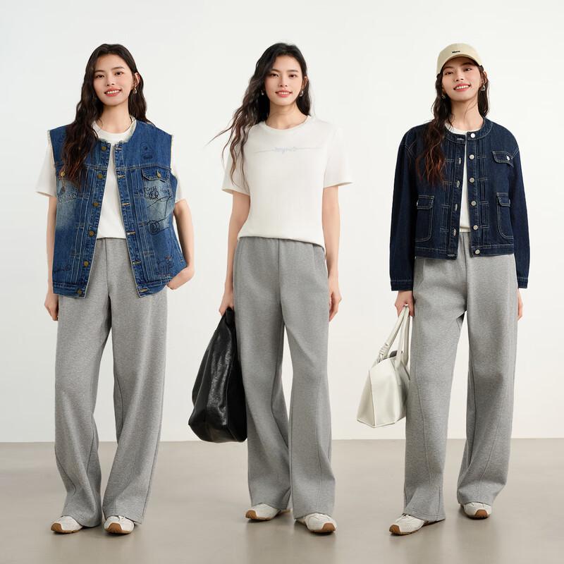 Elva' Island Women's High-Waisted Straight Casual Trousers