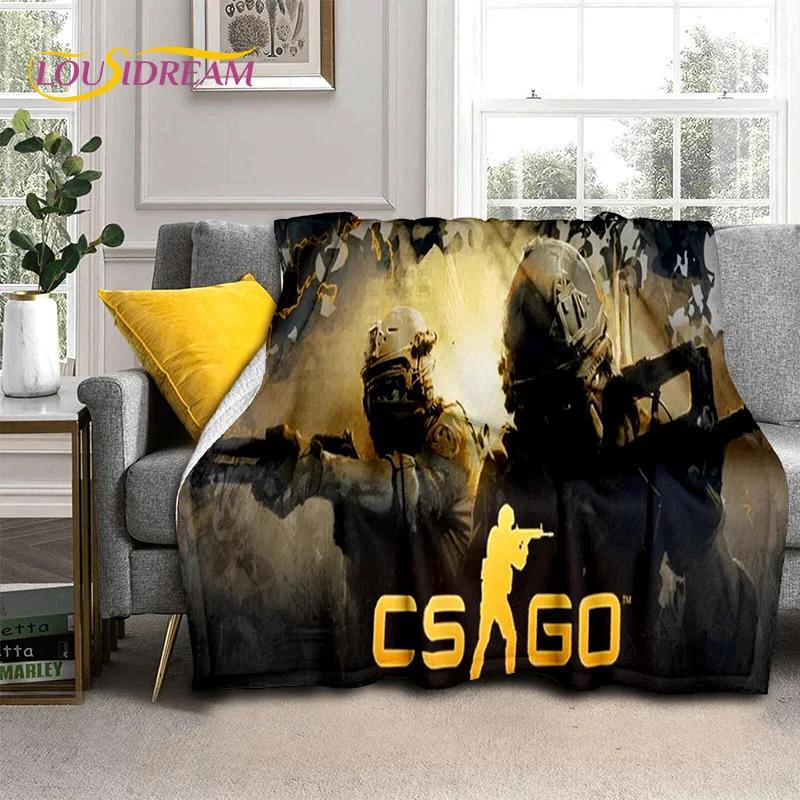 Counter Strike Game,CS GO,Gamer 3D Blanket,Soft Throw Blanket for Home Bedroom Bed Sofa Picnic Travel Office Cover Blanket Kids