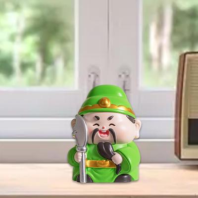Chinese Deity Figurine Feng Shui Craft Resin Collectible Ornament for Home And Office
