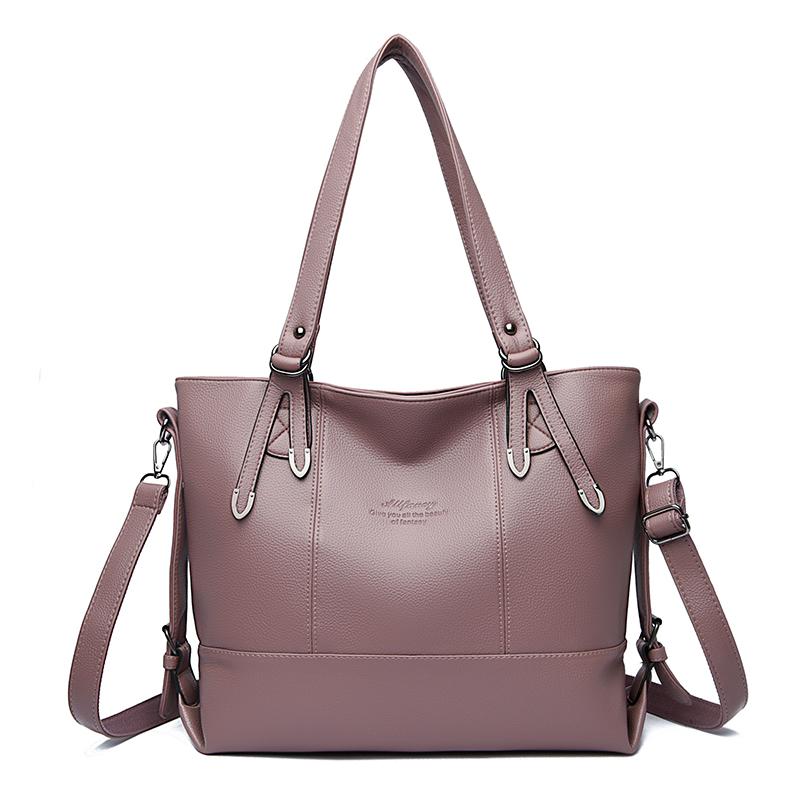 Stylish Faux Leather Shoulder Bag Women's Large Capacity Tote Bag