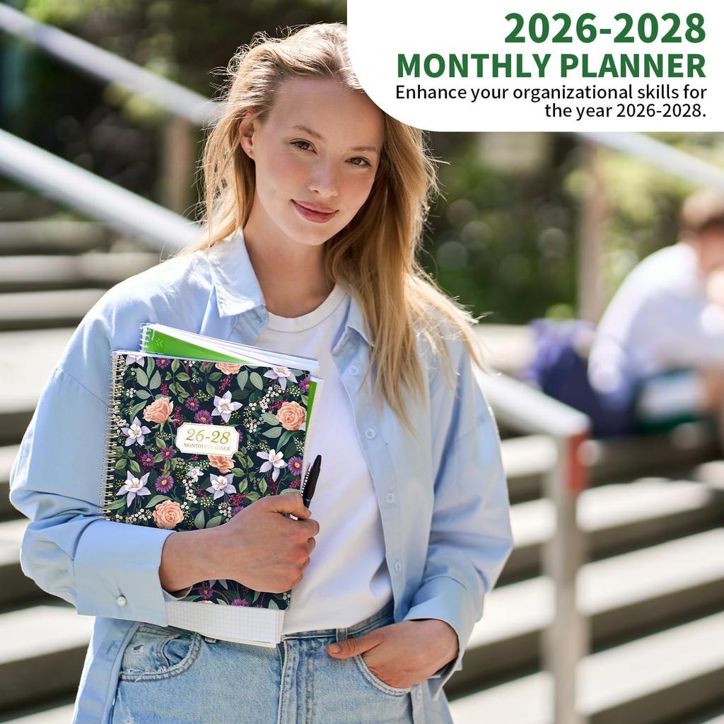 2026-2028 Monthly Planner/Calendar - 3 Year Monthly Planner 2026-2028, January 2026 - December 2028, 9" x 11", 3 Year Calendar 2026-2027-2028 with
