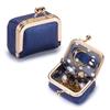 Leather Japanese Diamond Ring Jewelry Bag Fashion Mini Ring Necklace Earrings Jewelry Box Pearlescent Cowhide Change Bag Women