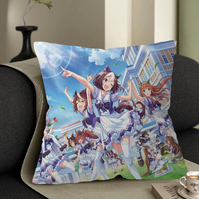 Uma Musume Pretty Derby Stitch Lucky Dragon pillow cover sofa cushion cover home room decoration children gift