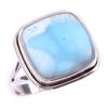 Natural Republic Larimar Gemstone Handmade 925 Sterling Silver Ring Size 10 I3i24