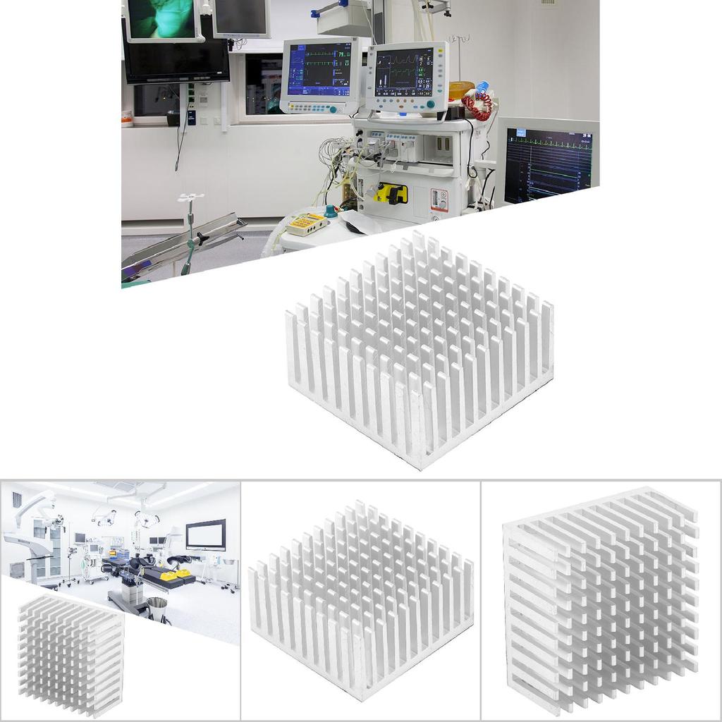 5PCS Aluminum Heatsink Module Heat Sink Cooling Fin Cooler Fin for Fan PCB Board 40 X 20 X 40mm