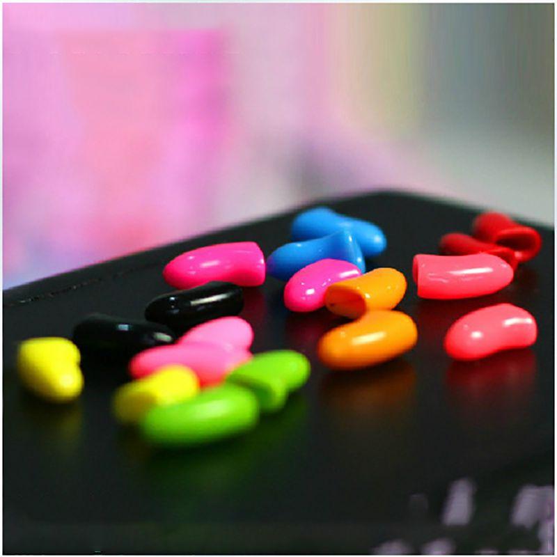 Pet 20pcs Dog Cat Nail Caps Pu Wrap Claw Paws Protect Clean Cute Safe Send Glue