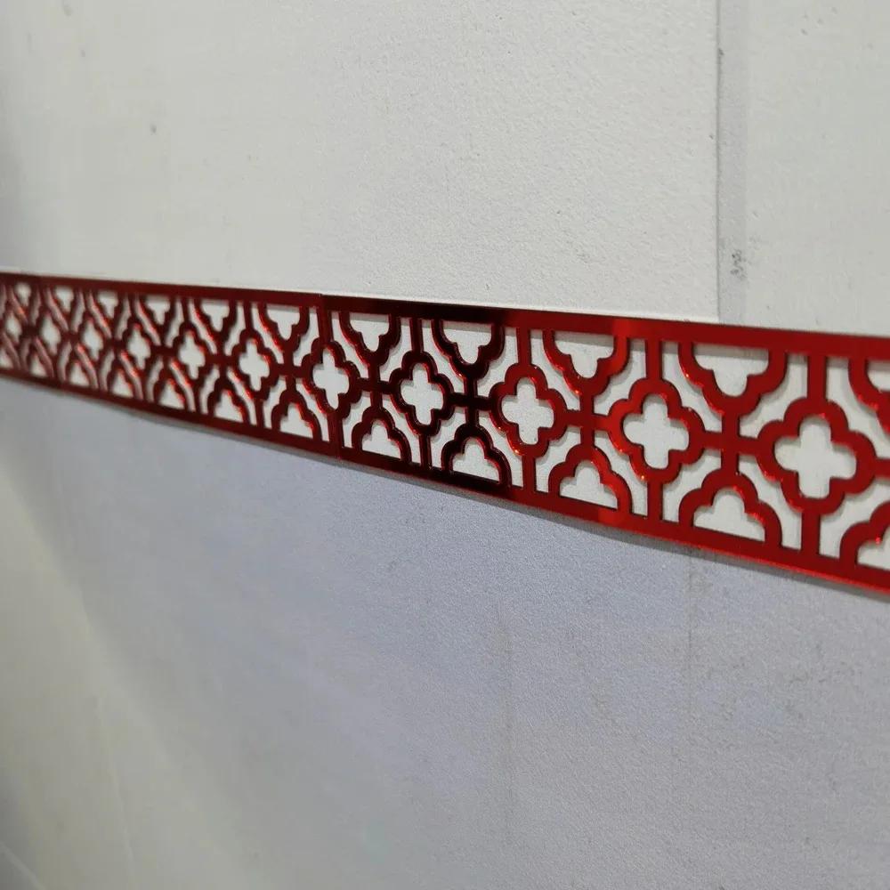 

6/12pcs Acrylic Mirror Wall Stickers For Boundaries Corner Lines Living Room Edge Strips Office Walls Home Decoration 20x5cm 6pcs 20cmx5cm